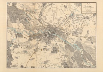 Map of Berlin, 1802 by F. Schneider